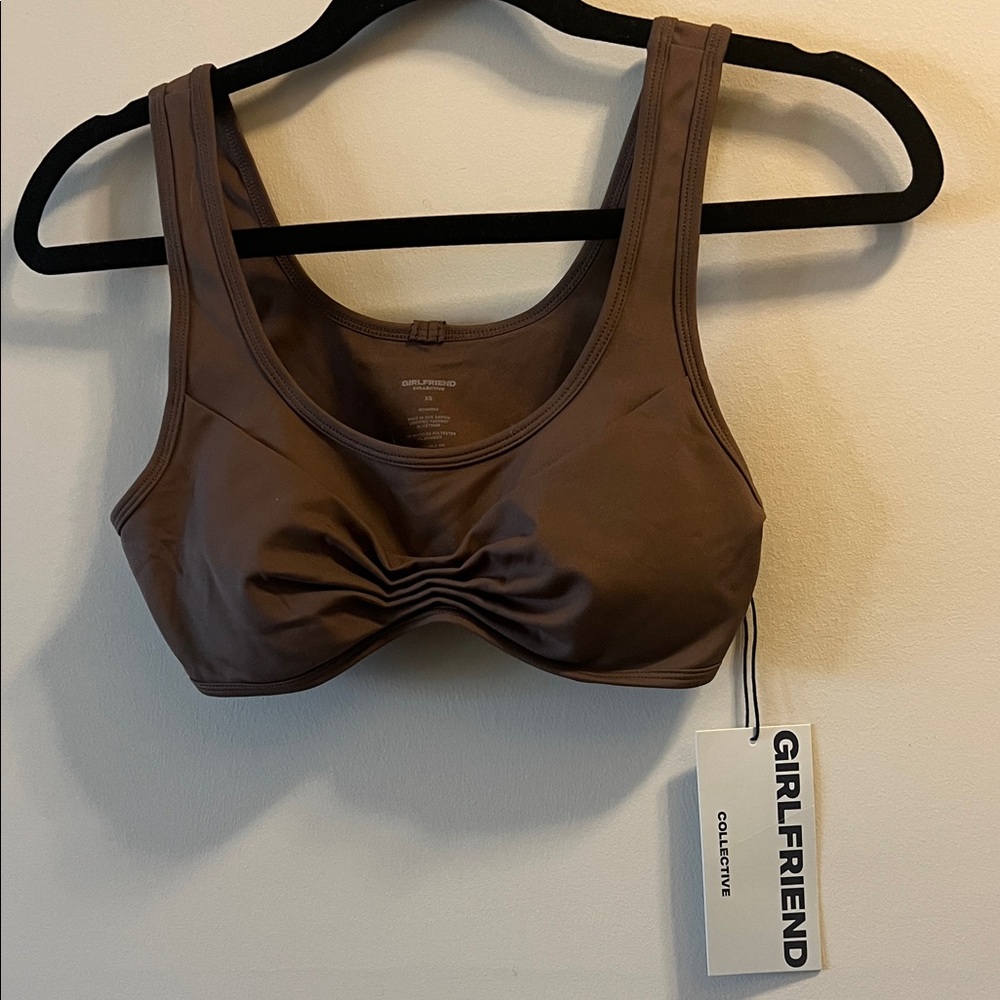 Girlfriend Collective Cocoa Sports Bra Size XS